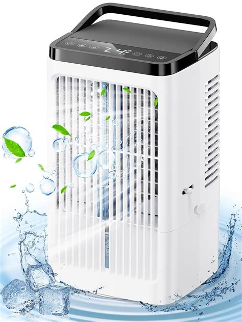 Portable Mobile Air Conditioner, 5.5L, 4 in 1 Air Cooler with .